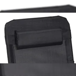 Merxx Kopfkissen für Wellnessliege, 40 x 24 x 6 cm, Schwarz