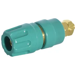 PKI 10 A AU GN - Polklemme, 4 mm, grün, vergoldet