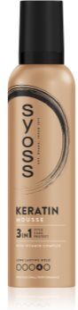 Syoss Keratin Mousse mousse com queratina 250 ml. Keratin Mousse