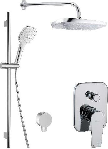 Kielle Harmonia Doucheset met inbouwthermostaat, chroom, model 20623SP10