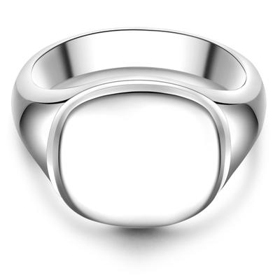 Siegelring MÄNNERGLANZ "AV345" Gr. 66, silber, Fingerringe, Herren, 66, 4,4mm, Siegelring