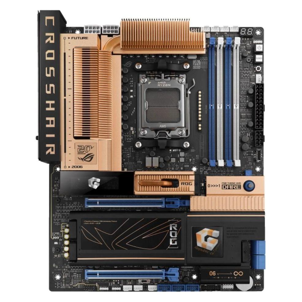 ASUS MB Sc AM5 ROG CROSSHAIR 2006, AMD X870E, 4xDDR5, WiFi, 1xHDMI, 2xUSB4 (AM5, AMD X870E) (90MB1PP0-M0EAY0)