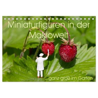 Miniaturfiguren in der Makrowelt...ganz groß im Garten (Tischkalender 2027 DIN A5 quer), CALVENDO Monatskalender