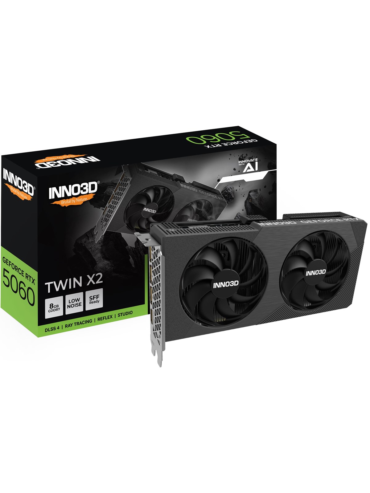 Inno3D GeForce RTX 5060 Twin X2 V2 - 8GB GDDR7 RAM - Grafikkarte