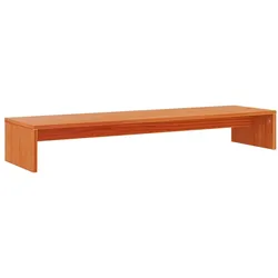 Helloshop26 - Monitorständer in Honigfarbe 100 x 27 x 15 cm massives braunes Kiefernholz 02_0029222