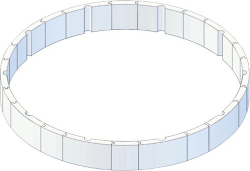 Protector Schalsteine-Set Planet Pool Höhe 52cm für Becken Ø 300x120cm