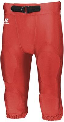 Russell Athletic F2562M Deluxe Game Football Pant in True Red size Medium   Nylon/Spandex Blend