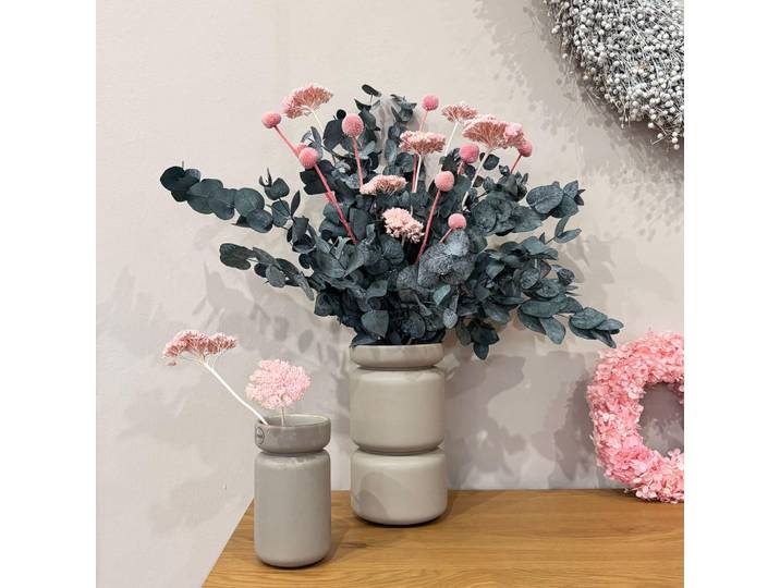 Lykke & You Trockenblumen Strauß Pop of Color: Eukalyptus pink, Rosa, Naturmaterialen, 40 cm, Dekoration, Blumen & Blumentöpfe