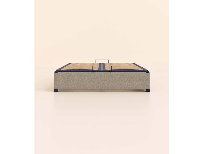 Sommier coffre 90x200 cm Plus - Gris - Tediber