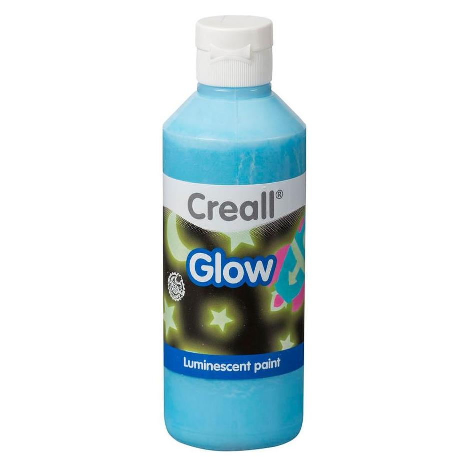 Creall Glow in the Dark Verf Blauw, 250ml (250 ml) (05943)