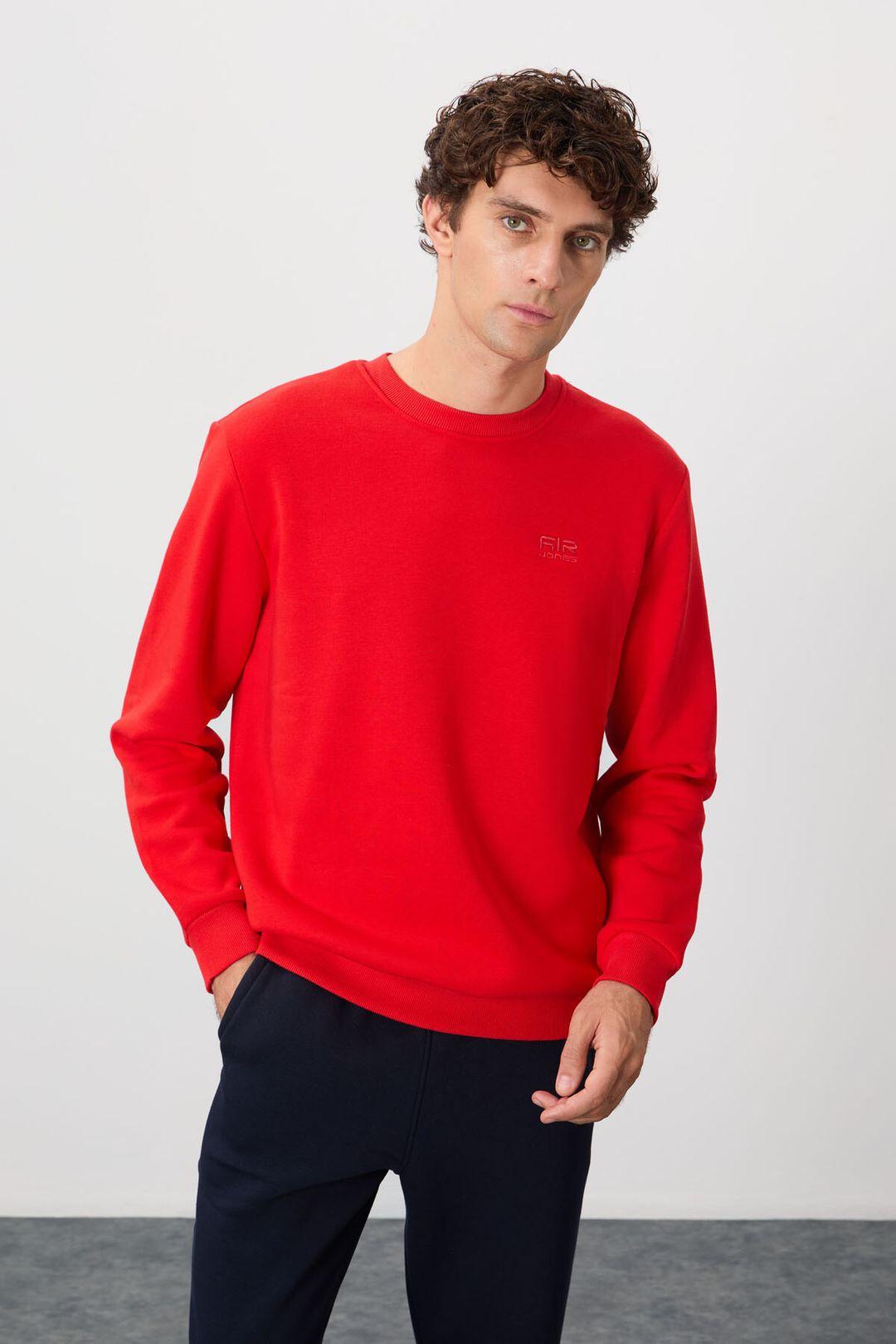 Herren Sweatshirt mit regulärem Schnitt und Rundhalsausschnitt