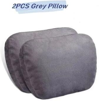 Uplift Picks Memory Foam Car Neck Pillow Universal Headrest Cushion For Car And Gaming Chair gray 2 Pcs