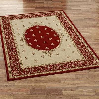 Concord Global Trading Inc "Monarch Medallion Rectangle Rug, 5'3"" x 7'7"", Red"