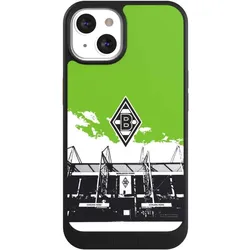 Nivocase Hülle für Apple iPhone 13 Handyhülle NIVOcore Case Schwarz Borussia Mönchengladbach Fanartikel (Apple iPhone 13), Smartphone Hülle, Schwarz