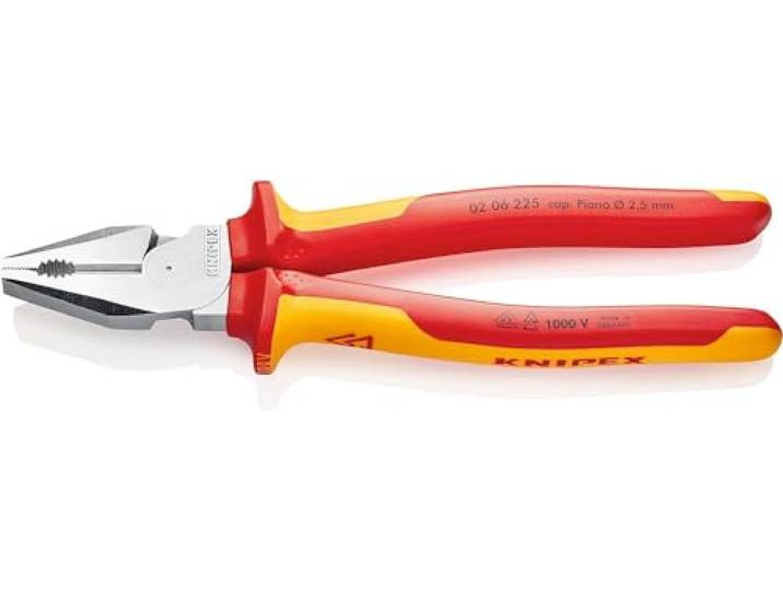 KNIPEX Kracht-Kombitang verchroomd geïsoleerd, 02 06 225