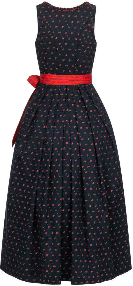 Dirndl NÜBLER "Dirndl lang Thea", Damen, Gr. 42, EURO, schwarz, Obermaterial: 100% Baumwolle CO., Kleider Dirndl