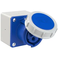 PCE 800132-6 CEE-Aufputzdose 75x75 (blind) gerade 16A 3p 6h IP67 8001326
