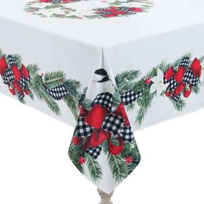 Laural Home Christmas Trimmings Tablecloth