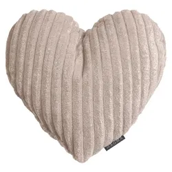 MAGMA Herzkissen Silencio Polyester Grau Taupe