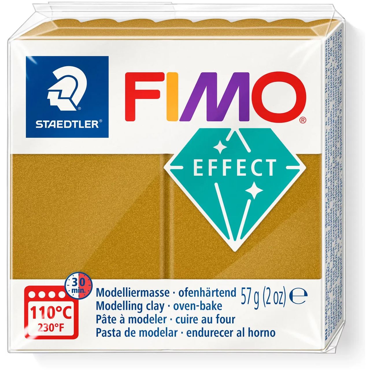 Fimo Mod.masse Effect 57g gold metallic retail