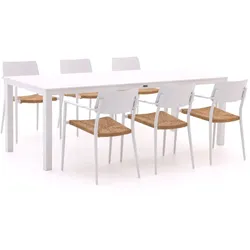 Bellagio Cino/Menzano 220 cm Gartenmöbel-Set 7-teilig stapelbar