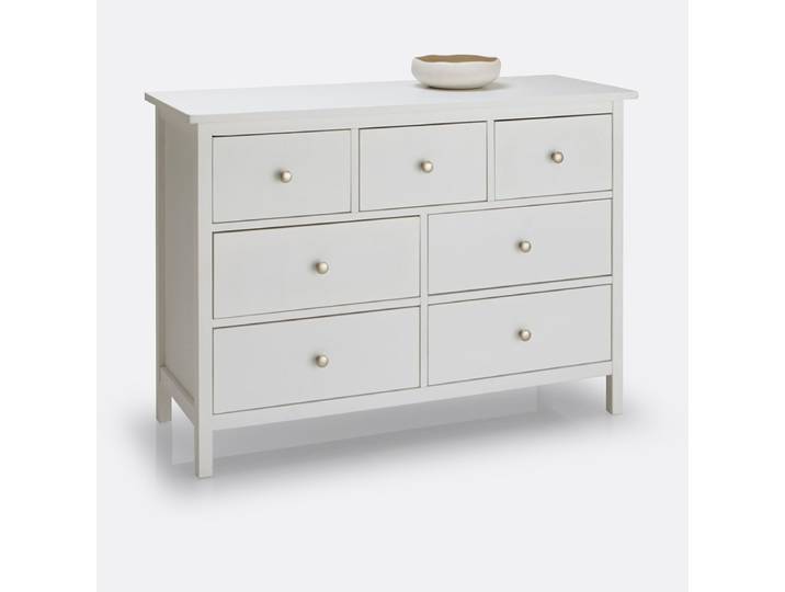 LA REDOUTE Commode large 7 tiroirs, Enza Blanc