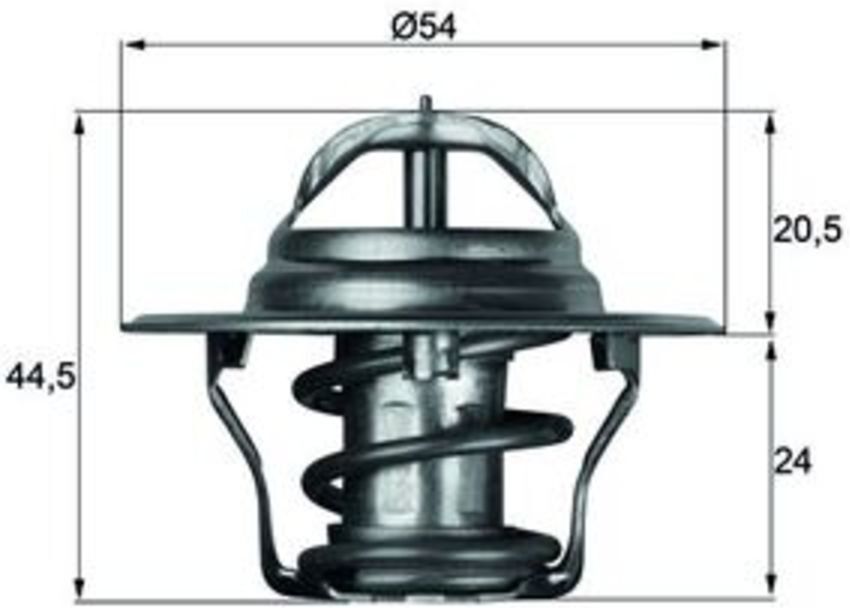 Thermostat, Kühlmittel MAHLE TX 4 92D
