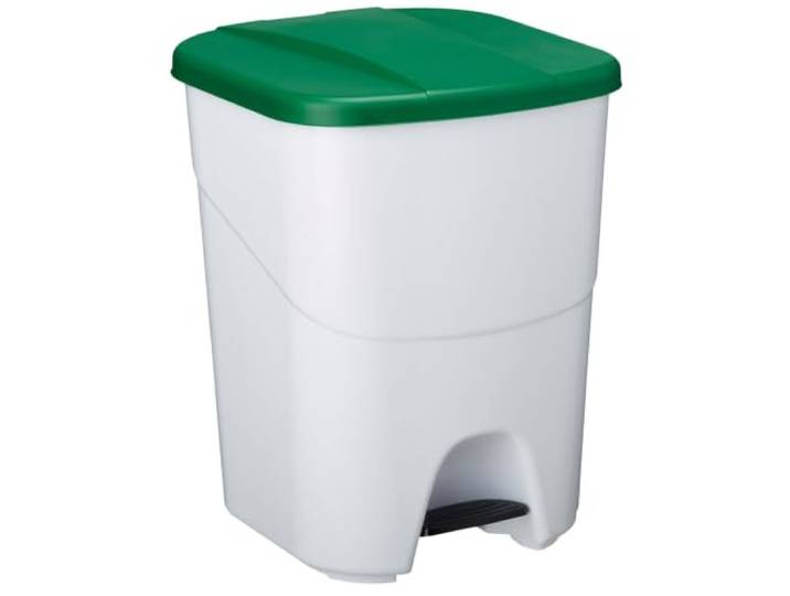 ROSSIGNOL Poubelle de tri 40L\, Poubelle à pédale\, Poubelle pour le tri sélectif\, Corps séparable en 2 parties ECOTRI