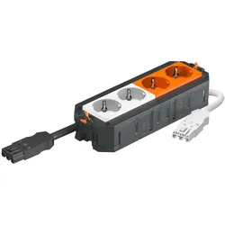 OBO 7404616 Universalträger Connect WINSTA 2fach weiß, 2fach orange 208x76x45 Polyamid UTC4 W W2OR2