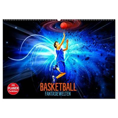 Basketball Fantasiewelten (Wandkalender 2027 DIN A2 quer), CALVENDO Monatskalender