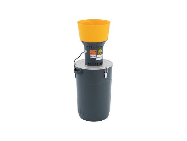 Wiesenfield Getreidemühle 60 L elektrische Kornmühle 400 kg/h Schrotmühle 5 Edelstahlsieben Strom