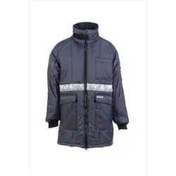 Planam,  Kühlhaus Parka marine, Innenfutter rot XXXL S (S)
