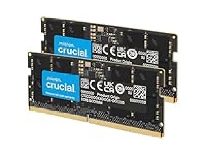 Crucial RAM DDR5 128Go Kit (2x64Go) 5600MHz SODIMM, Mémoire pour Ordinateur Portable, Mini PC (ou 5200MHz / 4800MHz) CL46- CT2K64G56C46S5