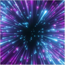 FOTOTAPETE Neon Feuerwerk 192/192 cm
