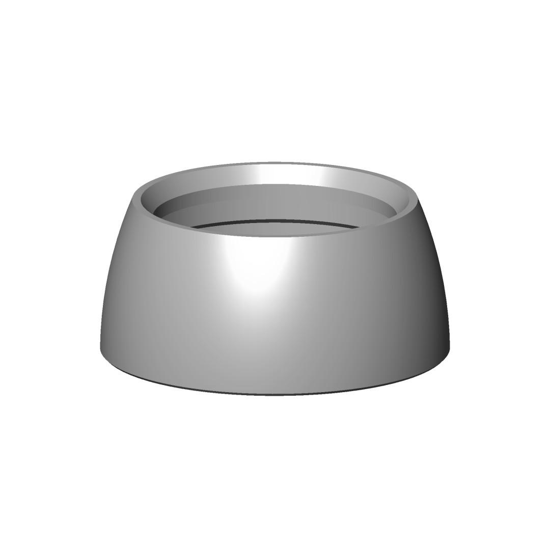 Dornbracht Befestigung für Seitenbrause elegant Ersatzteile 092330027 D. 34 x 22 mm Chrom 092330027-00