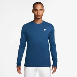 Nike M NSW CLUB TEE - LS COURT BLUE/WHITE - 3XL