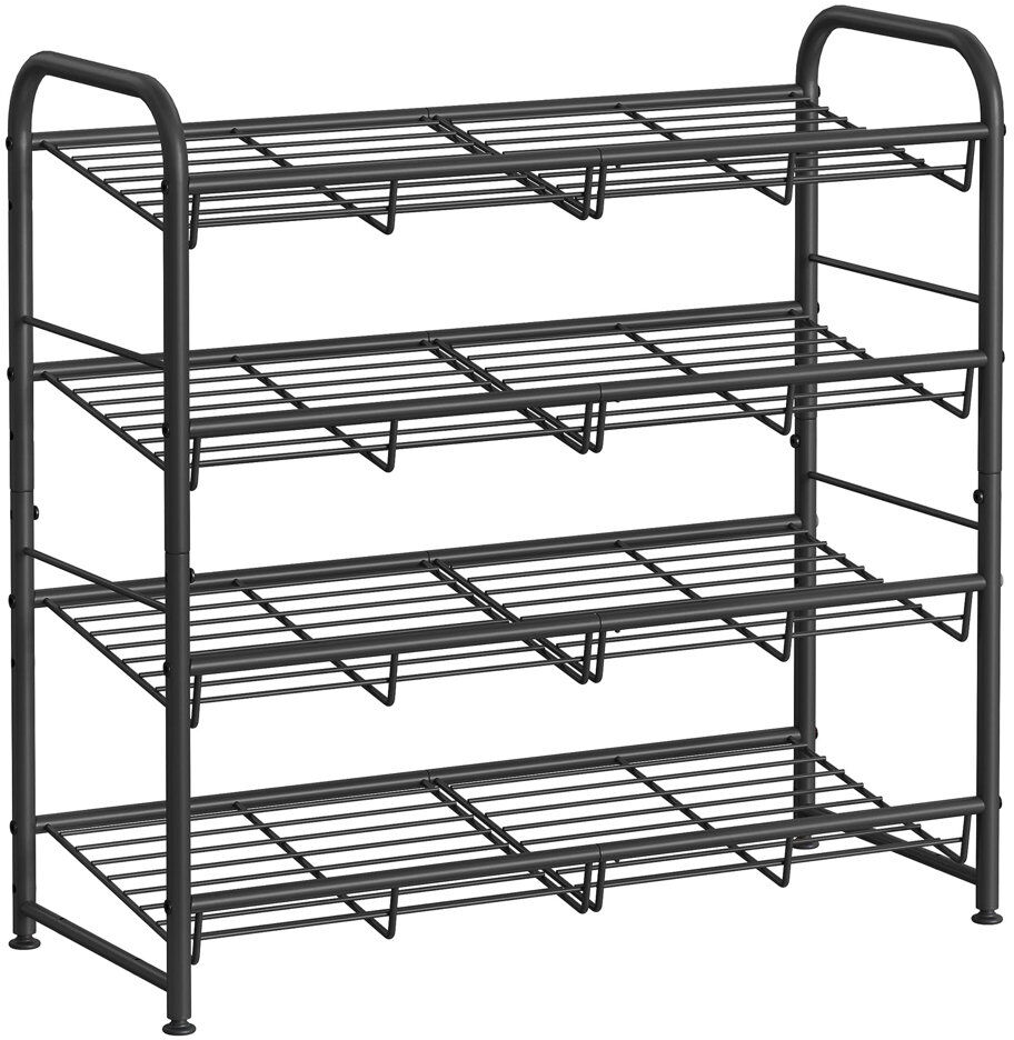 Borough Wharf 16 Pair Shoe Rack Black 16
