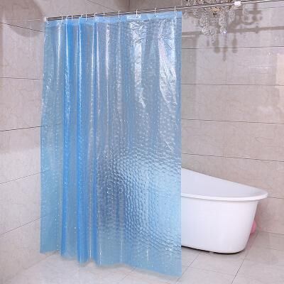 LightInthebox EVA Clear Shower Curtain Liner, Water Repellent Shower Curtain for Bathroom Shower Stall, Water Cube, 72x72 Inches