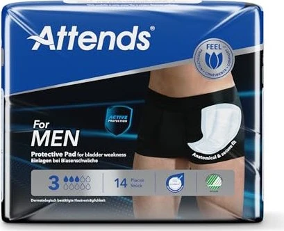 Attends for men 3 14 St Einlagen