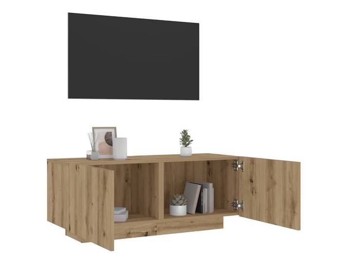 vidaXL Regal, TV-Regal Artisan-Eiche 100x35x40 cm Holzwerkstoff