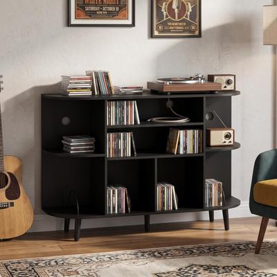 Garvee Mid-Century Modern Record Player Stand - 47.2x15.7x35.4 inch