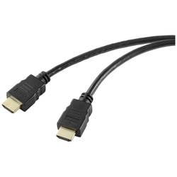 SpeaKa Professional HDMI Anschlusskabel HDMI-A Stecker, HDMI-A Stecker 1.00 m Schwarz SP-10481284 8K UHD, PVC-Mantel HDMI-Kabel