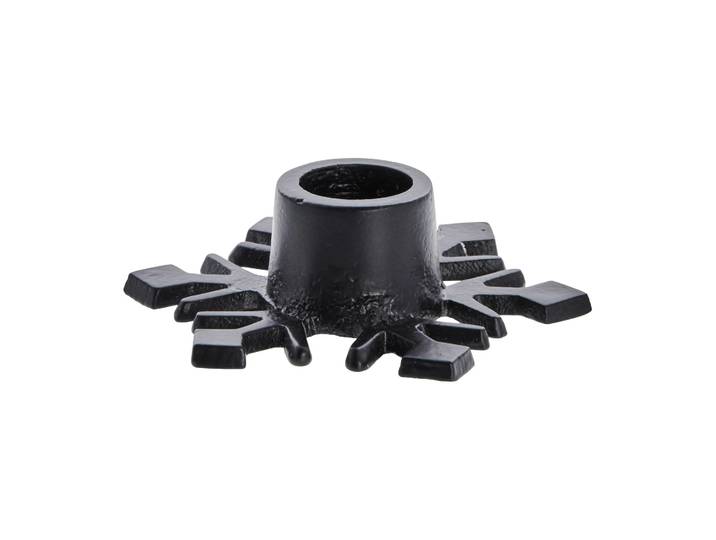 Lene Bjerre Bougeoir flocon de neige Caville 9,5 cm black