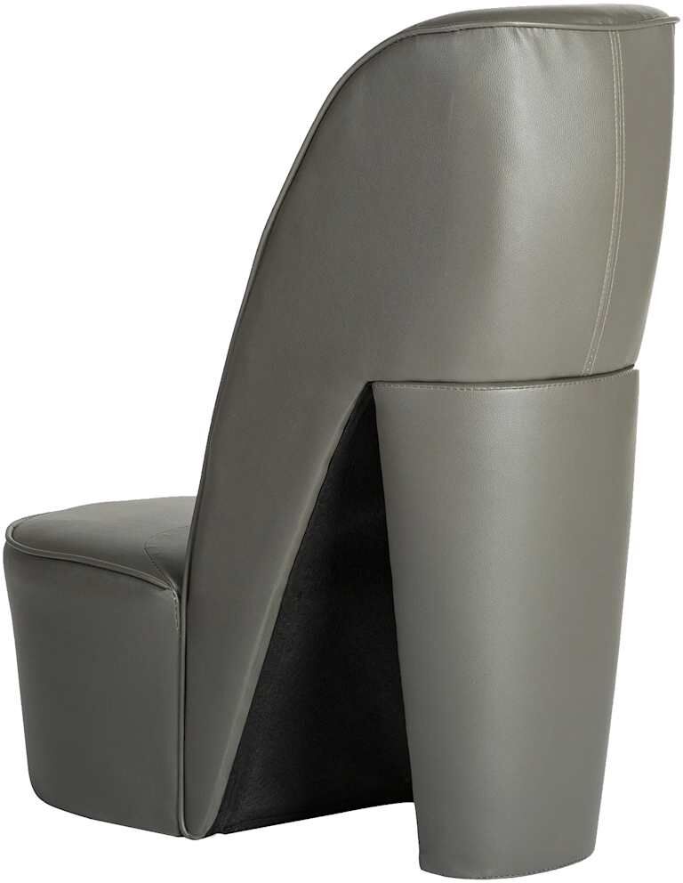 vidaXL Chaise en forme de chaussure à talon haut Gris Similicuir