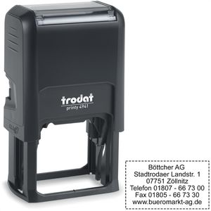 Trodat Printy 4941 Stempel, Textstempel, inklusive Textplatte, bis zu 6 Zeilen