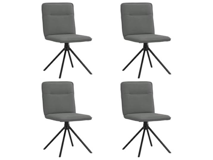 KUTYWEXFM Esszimmerstühle 4er Set Dunkelgrau Stoff Polsterstuhl Küchenstuhl Ergonomische Polsterung mit atmungsaktivem Stoffbezug für optimalen Komfort im Esszimmer, Wohnzimmer oder Gästezimmer.