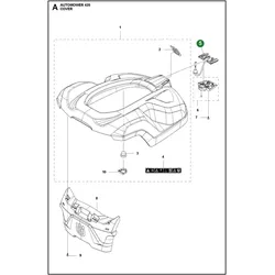 Original Husqvarna Kabelsatz Ladekontakte weiß für Automower 420 und 430X (bis Modelljahr 2017)