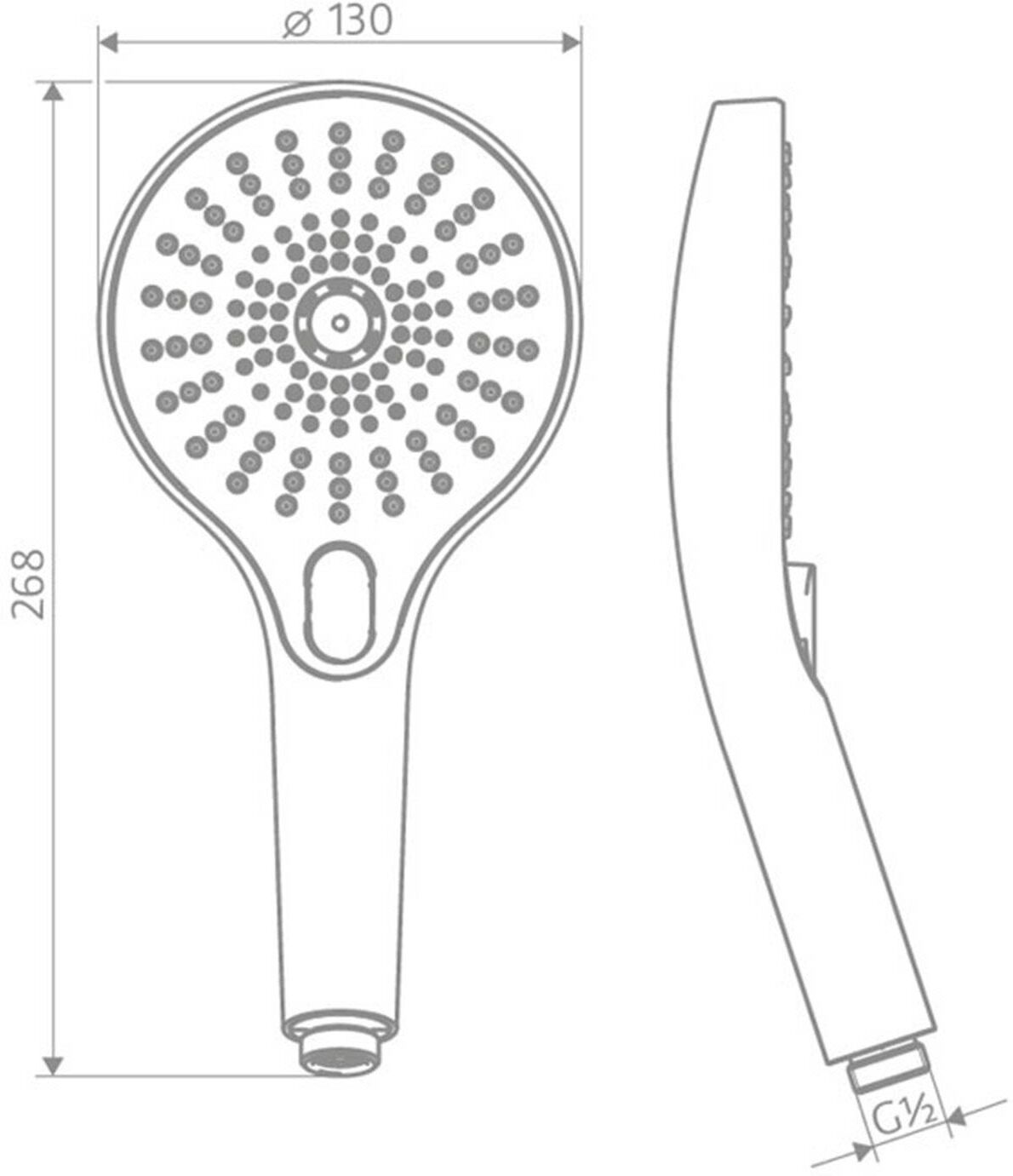 HSK Design-Handbrause AquaXPro mit Brauseschlauch
