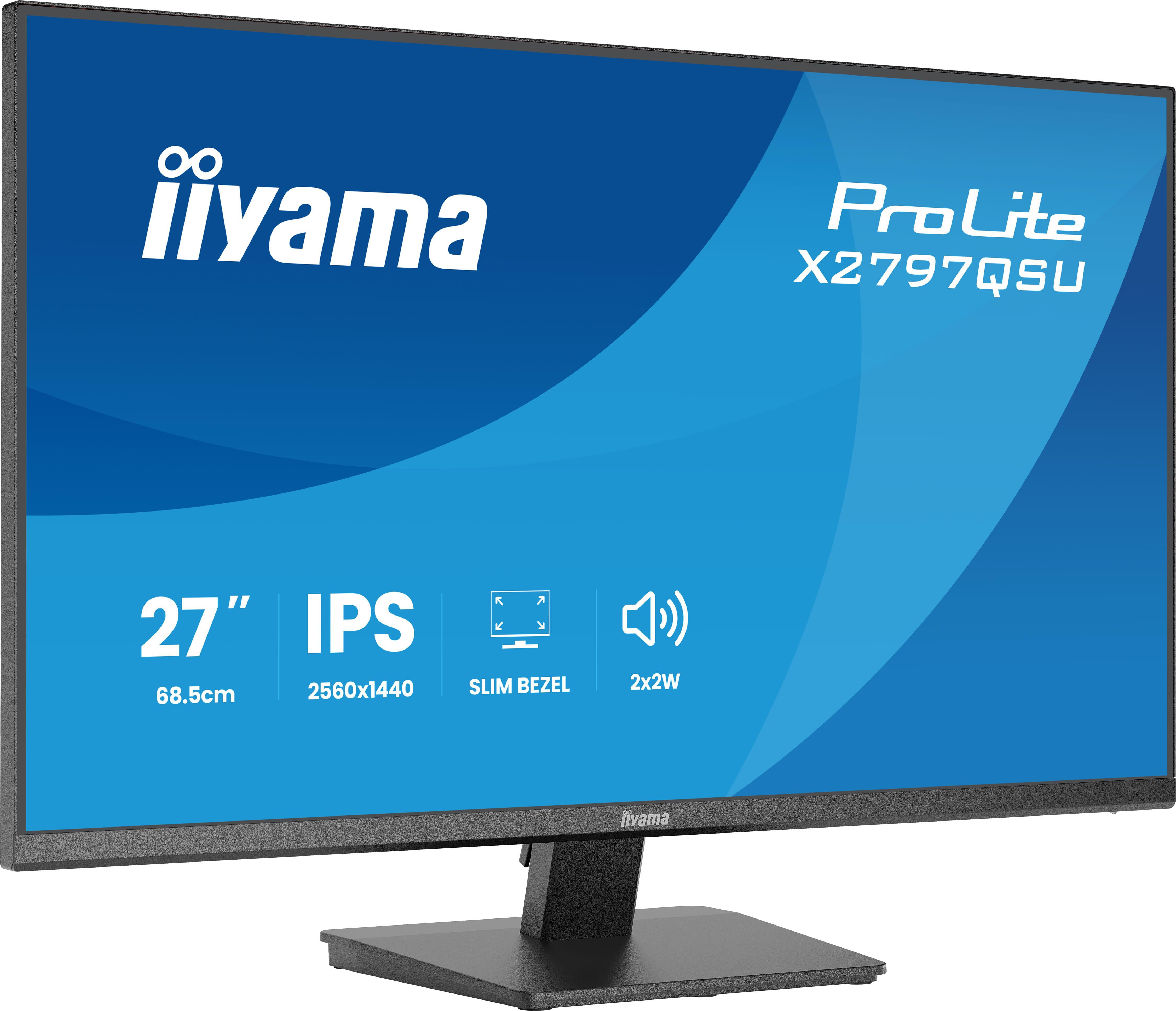 iiyama ProLite X2797QSU-B1 68,5cm (27") WQHD IPS 16:9 75 Hz Monitor