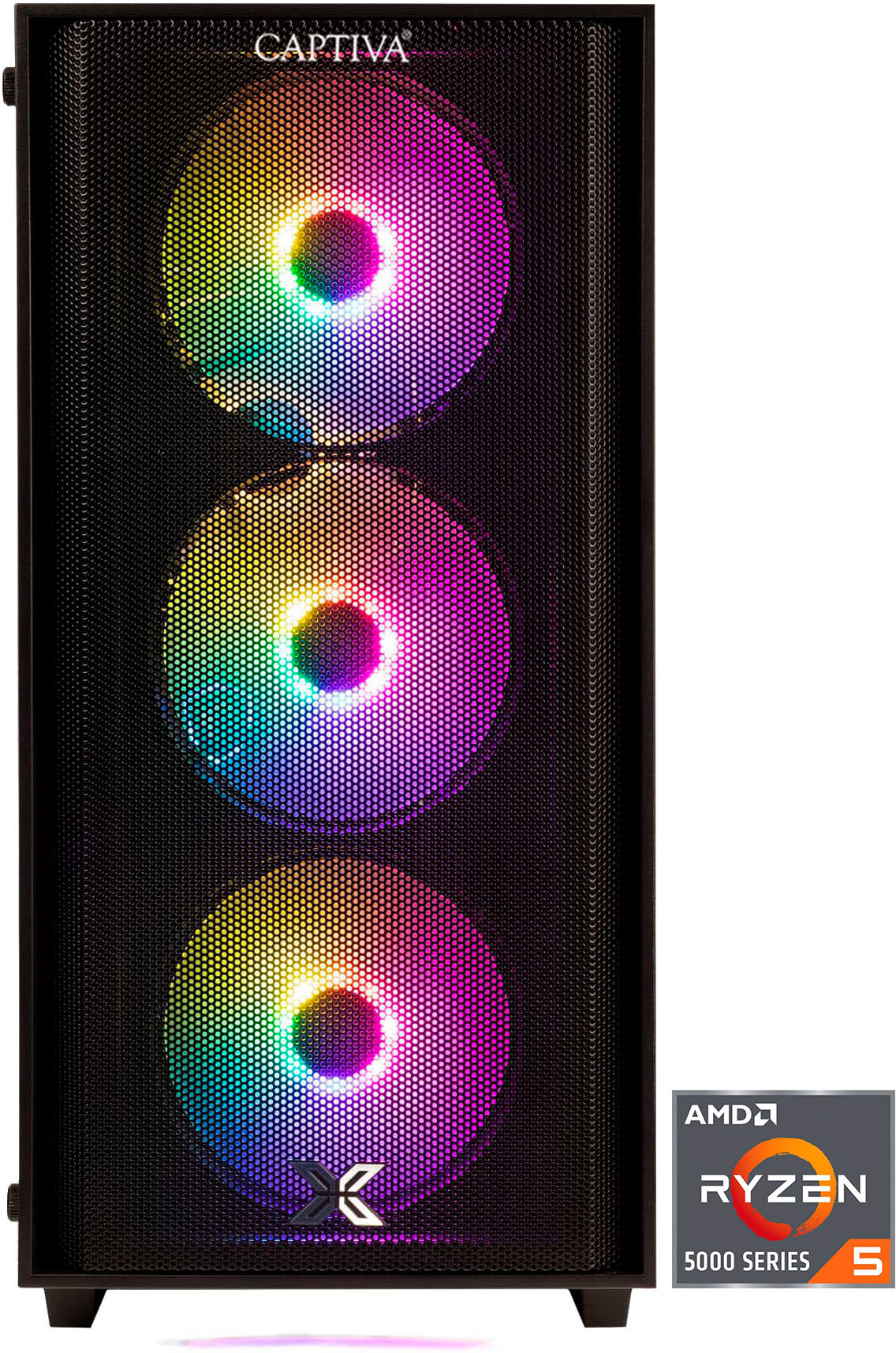 CAPTIVA Gaming-PC "Entry Gaming R10-4007", schwarz, Microsoft Windows 11 Home (64 Bit), GeForce RTX™ 5060, 16 GB RAM 500 GB SSD, Desktop-PCs, Gaming-PC